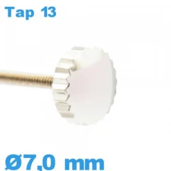 Couronne de Remontoir Montre / 7,0 mm - argenté TAP 13
