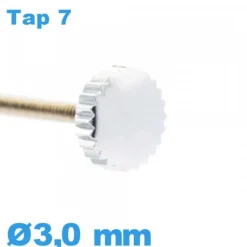 Couronne de Remontoir Montre TAP 7 - argenté / 3,0 mm