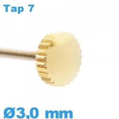 Couronne de Remontoir Montre Doré diamètre 3 mm TAP 7