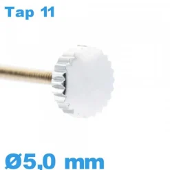 Couronne Montre / 5,0 mm - argenté TAP 11