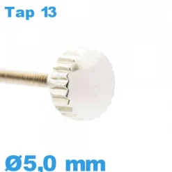 Couronne Montre - argenté / 5,0mm TAP 13 tube long