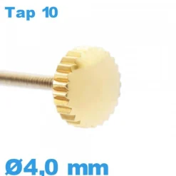 Couronne Montre TAP 10 / 4,0mm - Doré