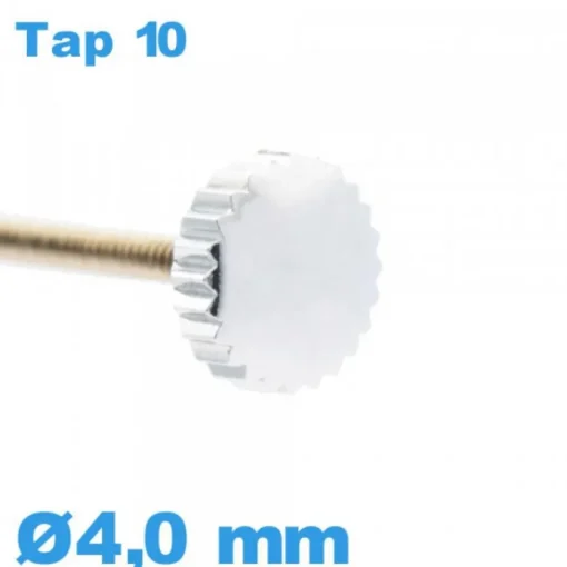 Couronne Remontoir Montre - argenté / 4,0 mm TAP 10