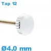 Couronne Remontoir Montre / 4,0mm - argenté TAP 12