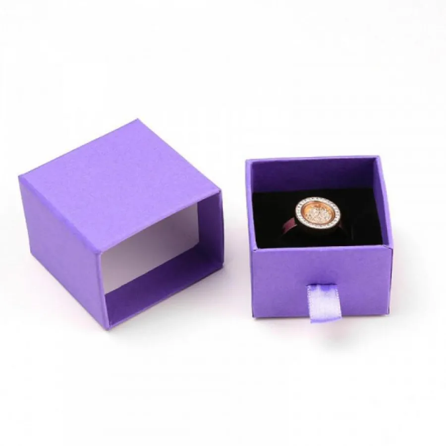 emballage violet pour le plaisir d'offrir carton