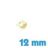 Fermoir 12 mm acier or ardillon