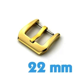 Fermoir ardillon pas cher pour montre 22 mm couleur or