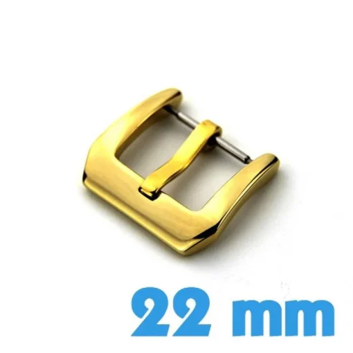 Fermoir ardillon pas cher pour montre 22 mm couleur or