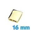 Fermoir doré 16 mm pour bracelet montre clip