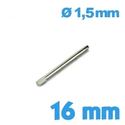 Goupille à embout rainuré 16mm pour bracelet  - Diamètre 1,5