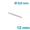 Goupille Droite 12 mm diamètre 0,90 mm Acier