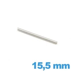 Goupille droite bracelet de montre diamètre 1.0 mm Longueur : 15.5mm