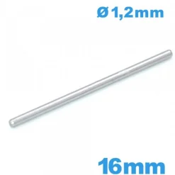 Goupille droite longue de 16mm pour montre à maillon
