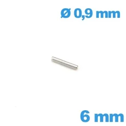 Goupille Droite Montre Acier 6 mm - diam. 0,90 mm