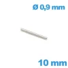 Goupille Droite Montre Acier 10 mm - diam. 0,90 mm