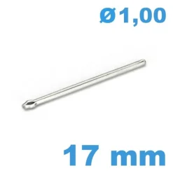 Goupille fendue 17 mm  montre diamètre 1 mm