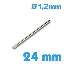 Goupille Moletée 24 mm - diamètre 1,20 mm
