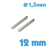Goupille Moletée 12 mm diam. 1,30 mm - Lot de 2