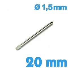 Goupille Moletée 20 mm diamètre 1,5 mm Acier