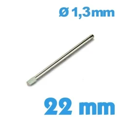Goupille Moletée 22 mm diamètre 1,30 mm