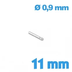 Goupille moletée diamètre 0,9 11mm bracelet montre
