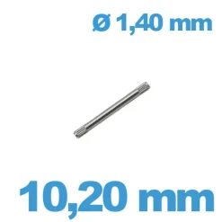 Goupille Moletée Style Rolex 10,20 mm diam 1,40 (1,15 mm)