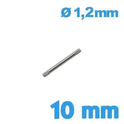Goupille Moletée Style Rolex 10 mm - diam 1,20 mm