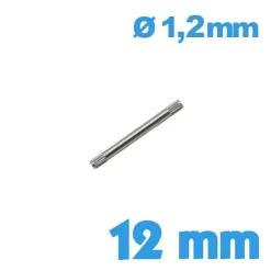 Goupille Moletée style Rolex 12 mm - diam 1,20 mm