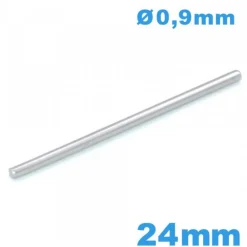 Goupille taille 24 mm droite  bracelet pour montre acier