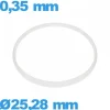 Joint 25,28 X 0,35 mm   de marque ISO Swiss  pour horlogerie pas cher