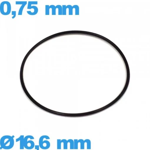 Joint 16,6 X 0,75 mm de montre O-ring caoutchouc