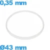 Joint  43 X 0,35 mm  d'horlogerie