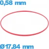 Joint 17,84 X 0,58 mm horlogerie  cylindrique