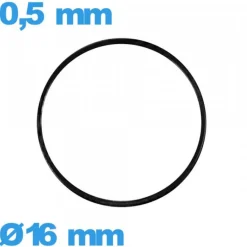 Joint 16 X 0,5 mm horlogerie plat  nitrile