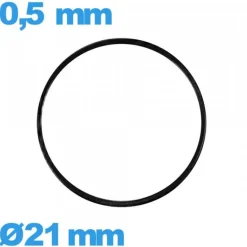 Joint 21 X 0,5 mm montre plat iso swiss caoutchouc