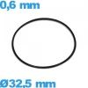 Joint 32,5 X 0,6 mm pour montre O-ring  NBR