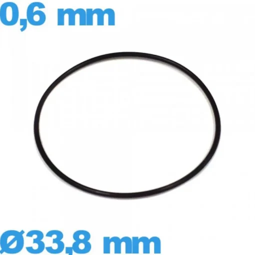 Joint  33,8 X 0,6 mm pour montre nitrile O-ring