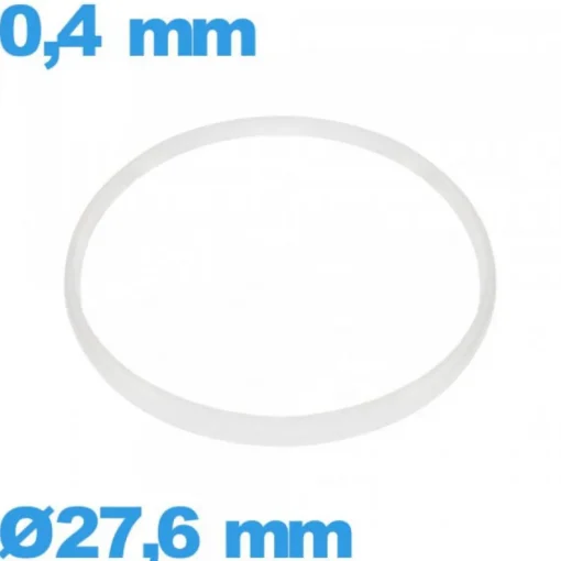 Joint 27,6 X 0,4 mm verre d'horlogerie