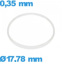 Joint  17,78 X 0,35 mm verre d'horlogerie blanc  Hytrel ISO Swiss