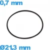 Joint Caoutchouc pour Montre pas cher 21,3 X 0,7 mm ISO Swiss