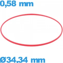 Joint  de marque ISO Swiss  montre - 34,34 X 0,58 mm cylindrique