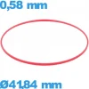 Joint  de marque ISO Swiss  pour horlogerie - 41,84 X 0,58 mm cylindrique