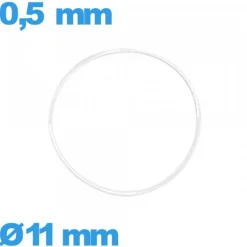 Joint de montre 11 X 0,5 mm étanchéité  silicone  torique