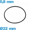 Joint de montre 22 X 0,8 mm étanchéité nitrile pas cher torique