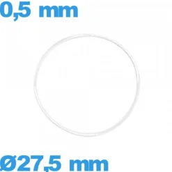 Joint de montre silicone - 27,5 X 0,5 mm  O-ring