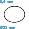 Joint  d'horlogerie 23 X 0,4 mm torique  étanchéité NBR