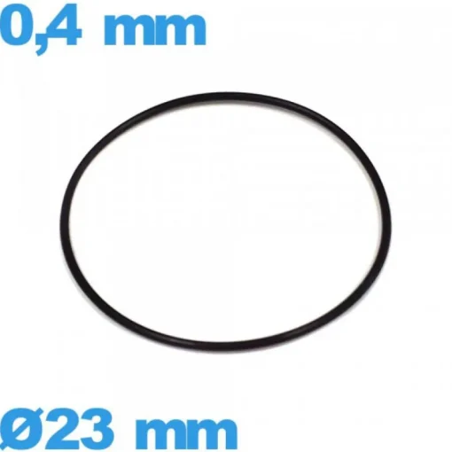 Joint  d'horlogerie 23 X 0,4 mm torique  étanchéité NBR