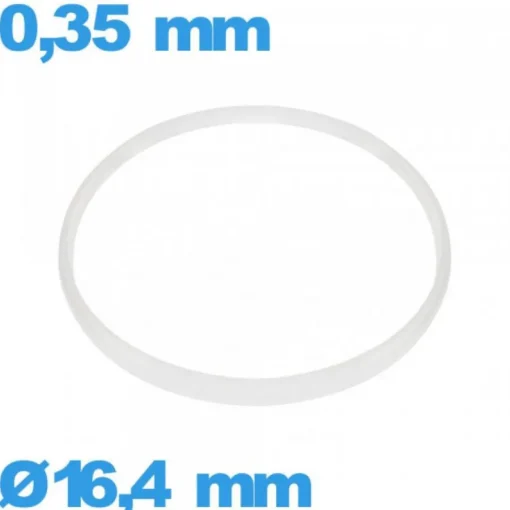 Joint d'horlogerie  16,4 X 0,35 mm  Hytrel Cylindrique