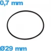 Joint d'horlogerie O-ring  étanchéité 29 X 0,7 mm  nitrile