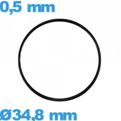 Joint d'horlogerie plat étanchéité 34,8 X 0,5 mm NBR